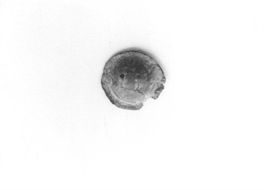 Borchia circolare con parte centrale sollevata